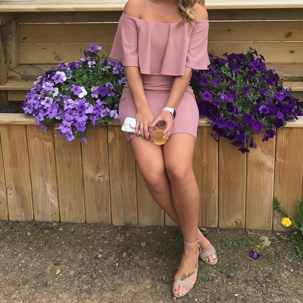 Off the shoulder dress